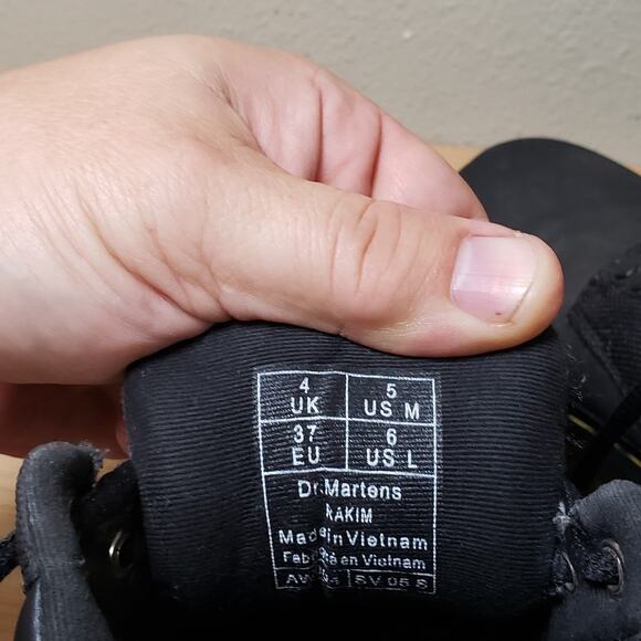 Dr. Martens Women's 6 Rakim Utility Chukka Boots‎ Black Chunky Work Bootie - Picture 8 of 8